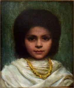 Portrait of a Bedouin Child attributed to Eugène Giradet 1853 - 1907