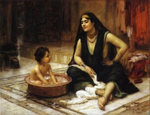The bathing boy painting